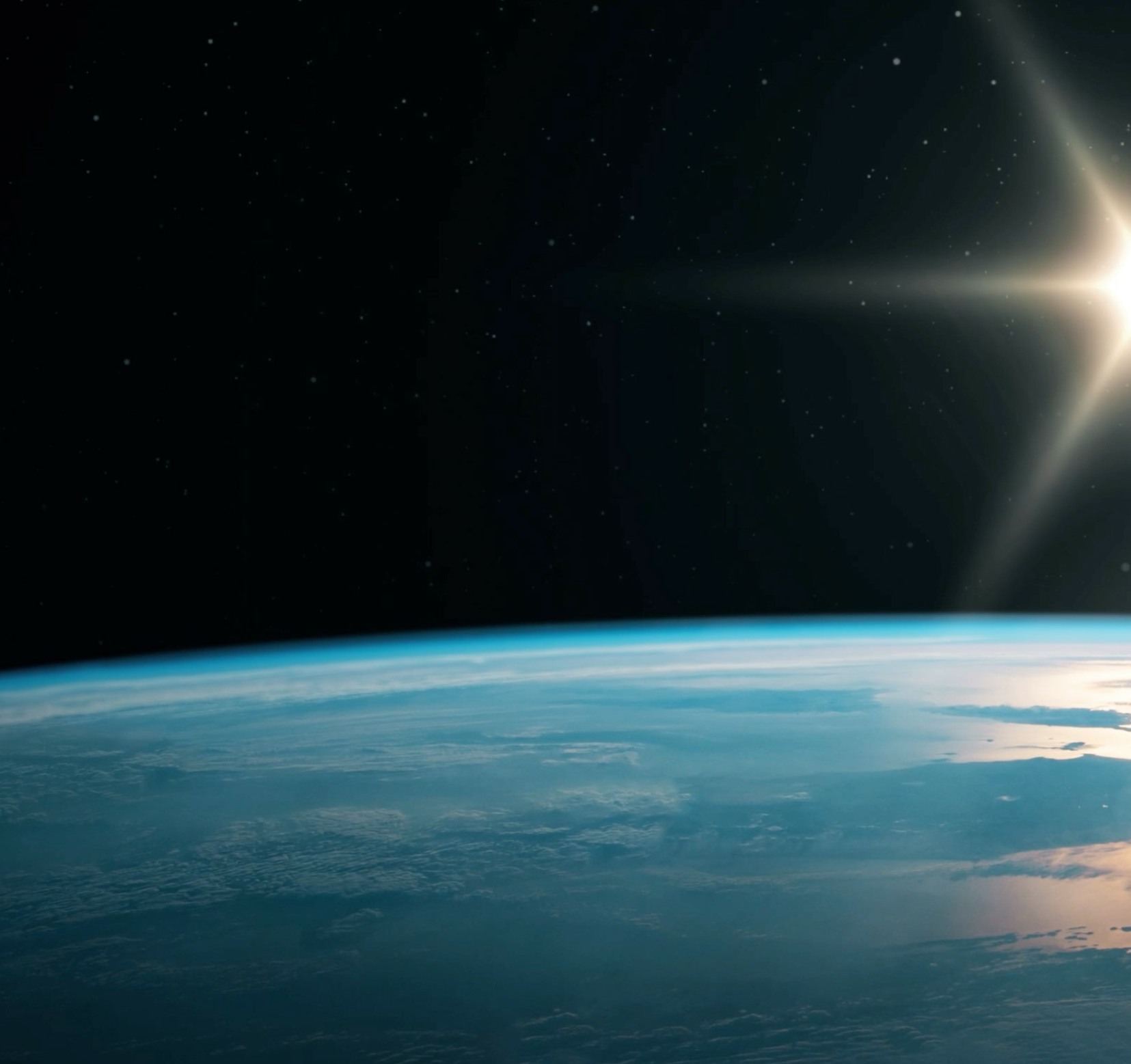 Earth's horizon from low orbit